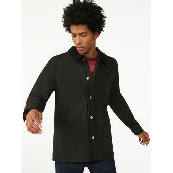 Ruoshi Men Wanderer Jacket Long Sleeves Warm Fleece Shirts Tops Warm Business Casual Shirt for Man Overland Flannel Jacket 